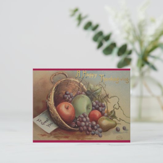  Thanksgiving Feestdagenkaart (Staand voorkant)