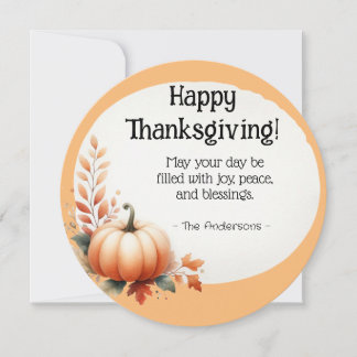 Thanksgiving Feestdagenkaart