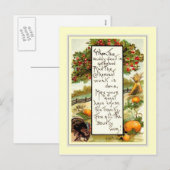 Thanksgiving Feestdagenkaart (Voorkant / Achterkant)