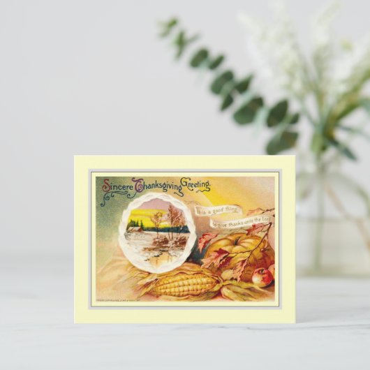  Thanksgiving Feestdagenkaart (Staand voorkant)