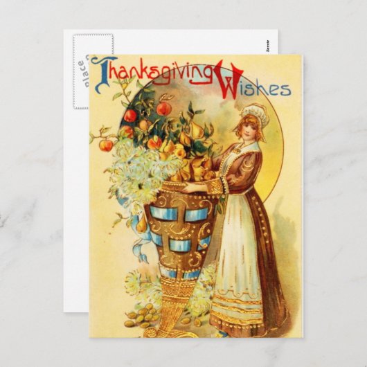  Thanksgiving Feestdagenkaart (Voorkant / Achterkant)