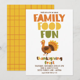 Thanksgiving feesten familievoedselfeesten Turkije Kaart