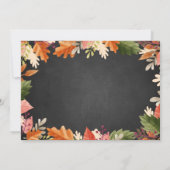 Thanksgiving feesten uitnodiging voor kleuren afva (Achterkant)