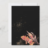 Thanksgiving Fest Vrienden Diner Pompoen Zwart Kaart (Achterkant)