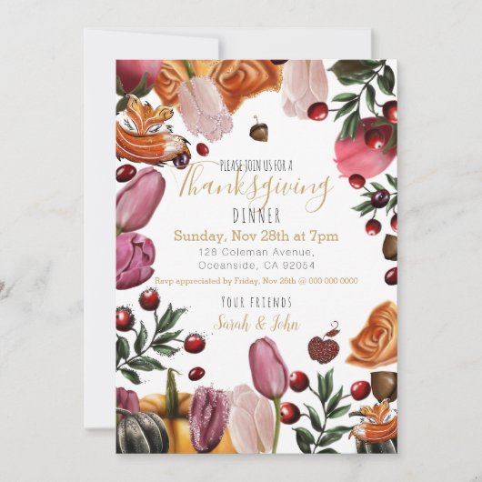 Thanksgiving Filmomhulde tabletten Aankondiging (Voorkant)