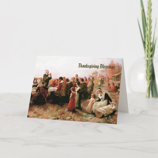 Thanksgiving. Fine Art Feestdagen Kaart (Voorkant)