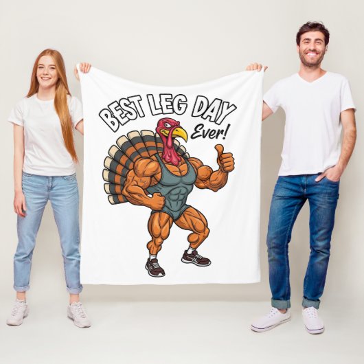 Thanksgiving Fleece Blanket Deken (In situ)