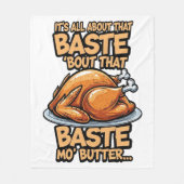 Thanksgiving Fleece Dekbed Deken (Voorkant)