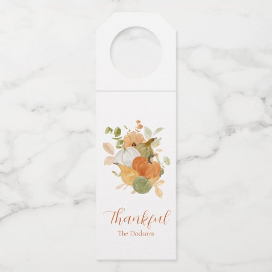 Thanksgiving Flessenhanger (Voorkant)