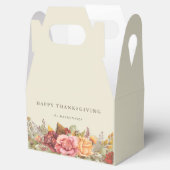 Thanksgiving Floral Herfst Border Bedankdoosjes (Geopend)