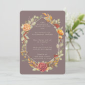 Thanksgiving Floral Lijst 3 cursus Menu (Staand voorkant)