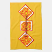 Thanksgiving Flower Keuken Handdoek (Verticaal)