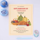 Thanksgiving Flyer sjabloon (Enkel)