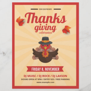 Thanksgiving Flyer-sjabloon Flyer