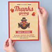 Thanksgiving Flyer-sjabloon Flyer (Hand)