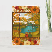 Thanksgiving Folded Greeting Card Kaart (Voorkant)