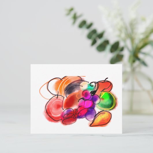 Thanksgiving food briefkaart (Staand voorkant)