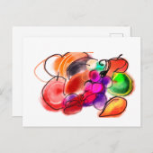 Thanksgiving food briefkaart (Voorkant / Achterkant)