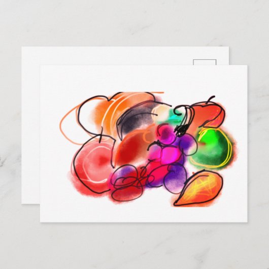 Thanksgiving food briefkaart (Voorkant / Achterkant)