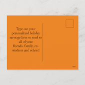 Thanksgiving Food Dinner Lijst Gepersonaliseerd Feestdagenkaart (Achterkant)