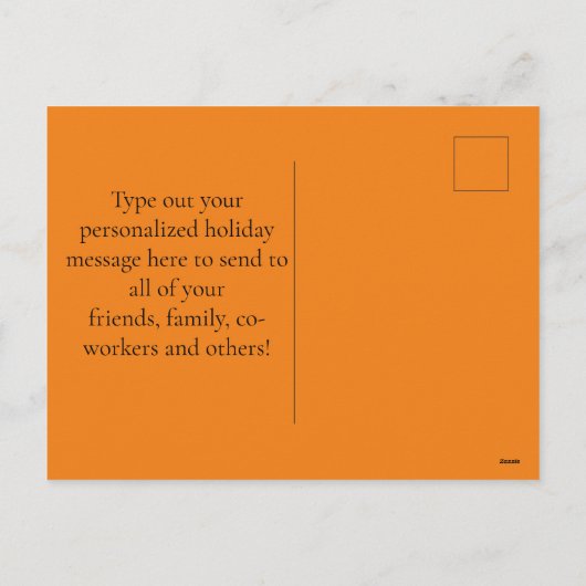 Thanksgiving Food Dinner Lijst Gepersonaliseerd Feestdagenkaart (Achterkant)