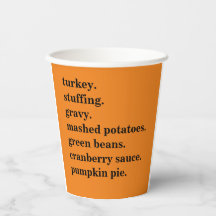 Thanksgiving Food Dinner Lijst Gepersonaliseerd