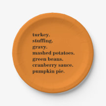 Thanksgiving Food Dinner Lijst Gepersonaliseerd