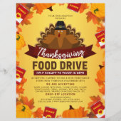 Thanksgiving Food Drive Charity Fundraiser Flyer (Voorkant)