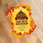 Thanksgiving Food Drive Charity Fundraiser Flyer