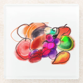 Thanksgiving food glazen onderzetter