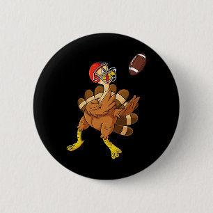 Thanksgiving Football boys Ki Ronde Button 5,7 Cm