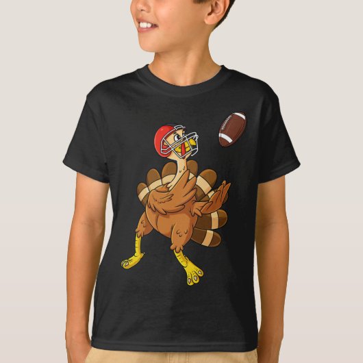 Thanksgiving Football boys Ki T-shirt (Voorkant)