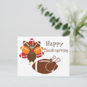 Thanksgiving Football Briefkaart (Staand voorkant)
