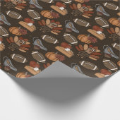 Thanksgiving Football  Cadeaupapier (Hoek)