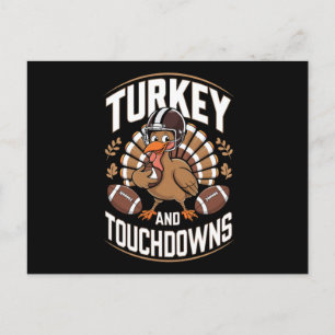 Thanksgiving Football Turkije en landen die de toe Feestdagenkaart