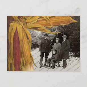 Thanksgiving Foto Groeten Briefkaart