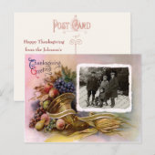 Thanksgiving Foto Groeten Briefkaart (Voorkant / Achterkant)