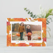 Thanksgiving Foto Kaart (Staand voorkant)