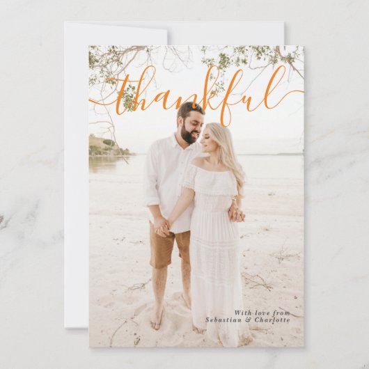 Thanksgiving Foto Typografie Sjabloon (Voorkant)