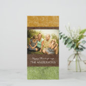 Thanksgiving fotokaart (4x8) feestdagenkaart (Staand voorkant)