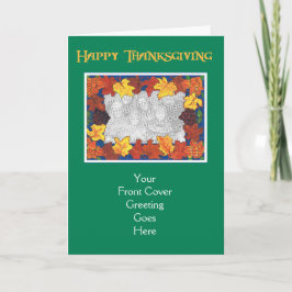 Thanksgiving Fotokaart - Afval Feestdagen Kaart