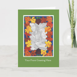 Thanksgiving Fotokaart - Afval Feestdagen Kaart