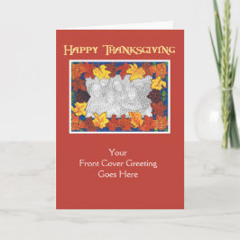 Thanksgiving Fotokaart - Afval Feestdagen Kaart