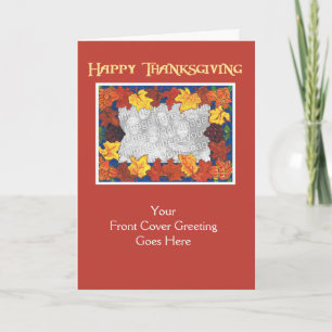Thanksgiving Fotokaart - Afval Feestdagen Kaart