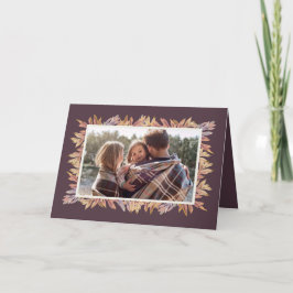 Thanksgiving fotokaart bedankkaart