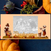 Thanksgiving-fotokaart Feestdagenkaart