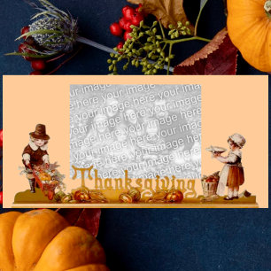 Thanksgiving-fotokaart Feestdagenkaart