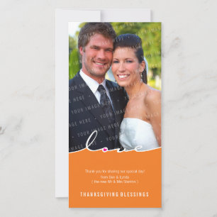 THANKSGIVING FOTOKAART:: liefde deel 1 Feestdagenkaart