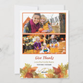 Thanksgiving Fotokaart sjabloon (Achterkant)