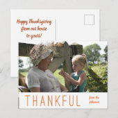 Thanksgiving Fotokaart Upload je eigen foto Briefkaart (Voorkant / Achterkant)